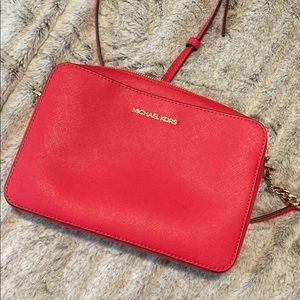 Red Michael Kors crossbody